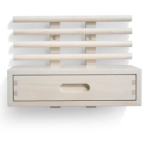 Zana Nattbord med skuff Hvitoljet ask