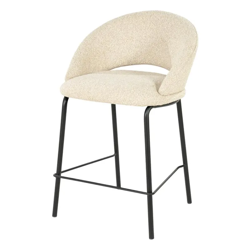 By-Boo, Nido barstol 57x54x92 cm beige