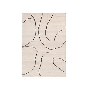 Håndvevd Teppe i Jute Gesso Off-White 140x200 cm