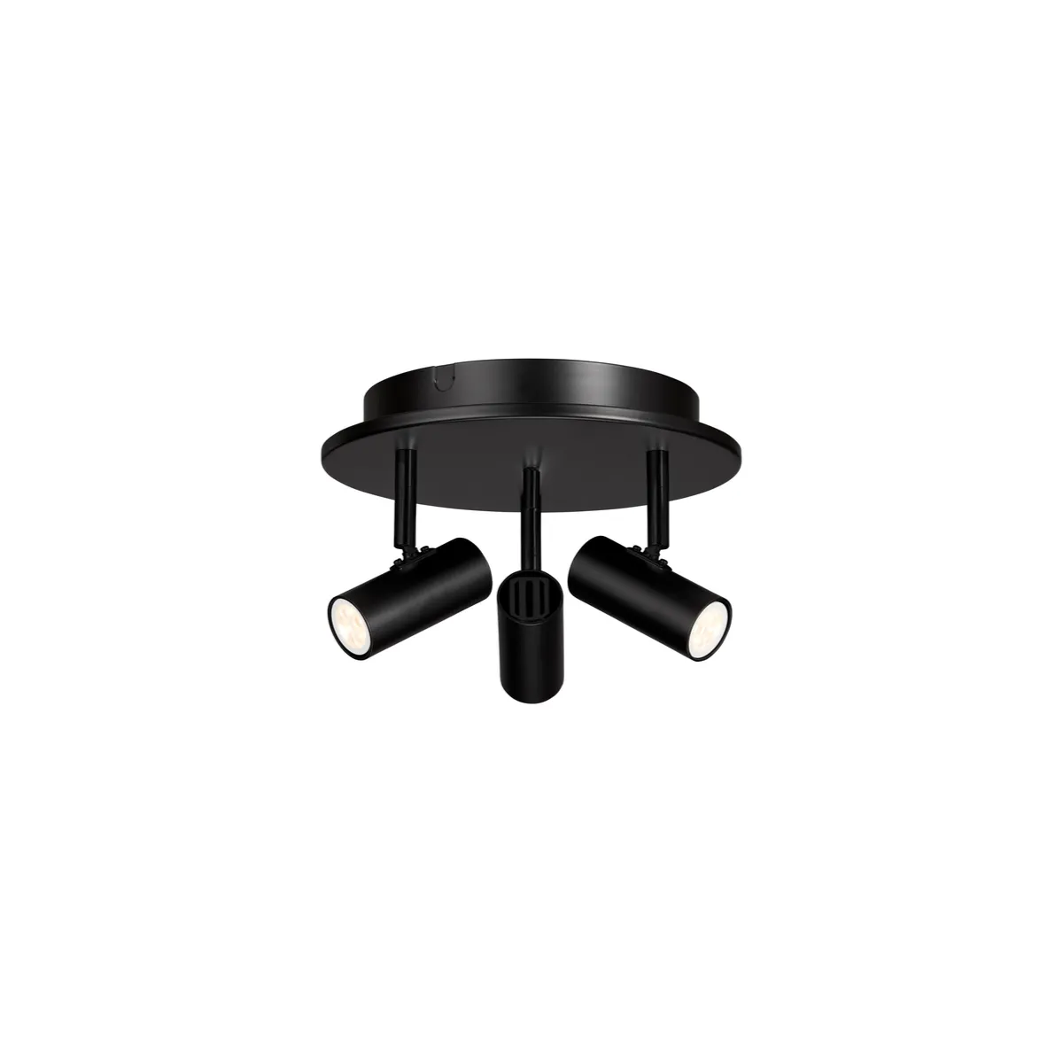 Cato spotlight Triospot metall matt svart