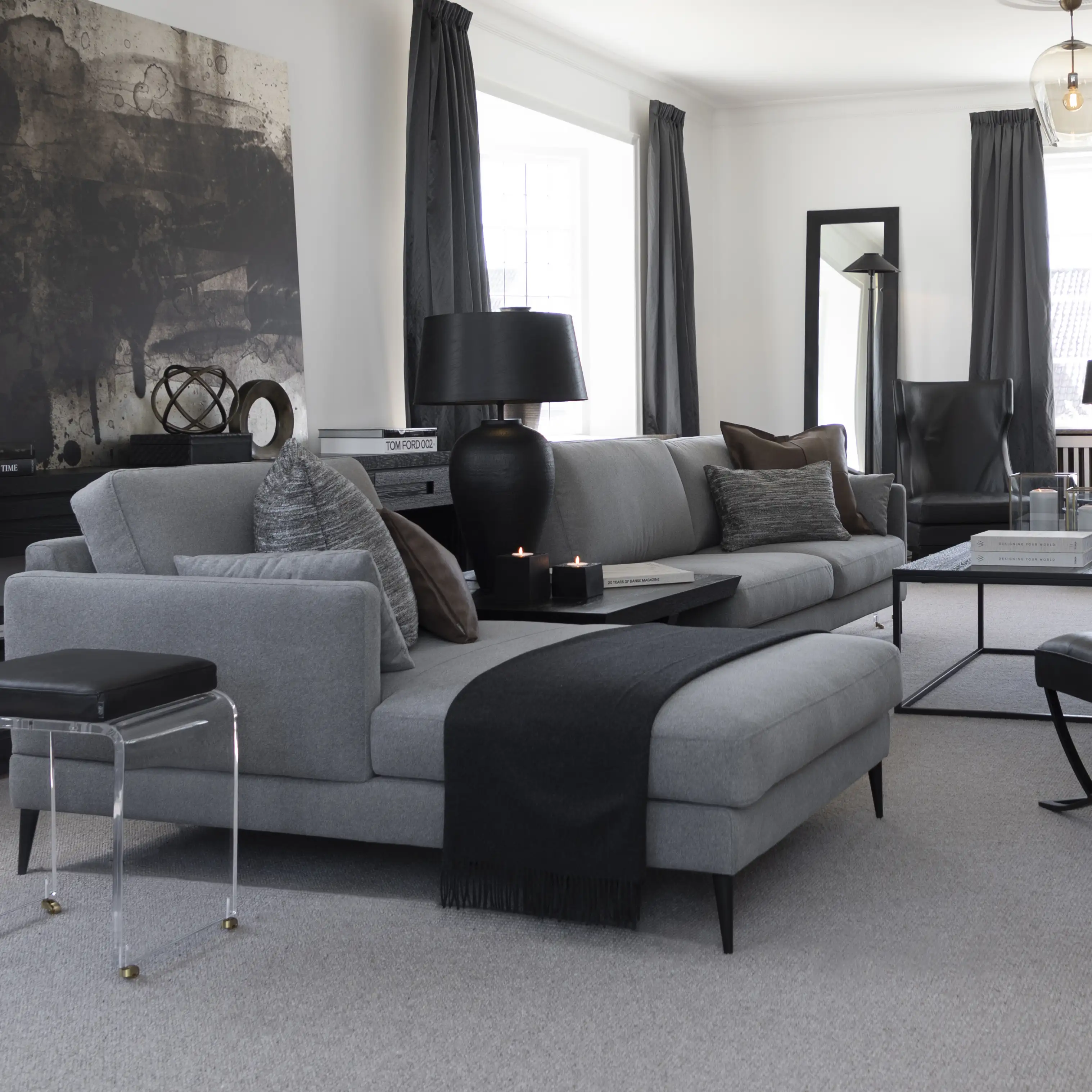 Andorra hjørnesofa høyre Fares Grey