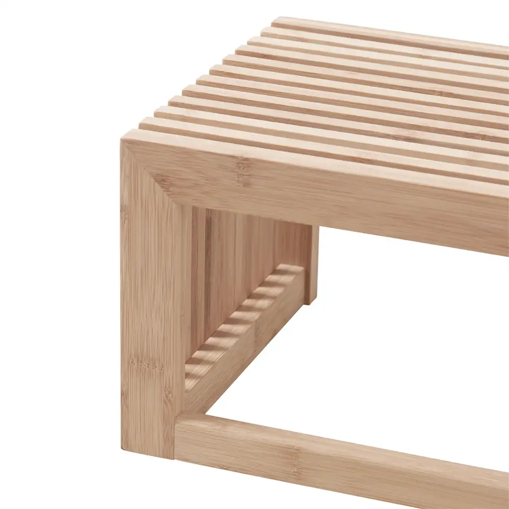 Rib Hattehylle 45 cm Bambus