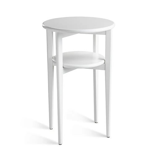 Mira Nattbord Hvitlakkert bjørk