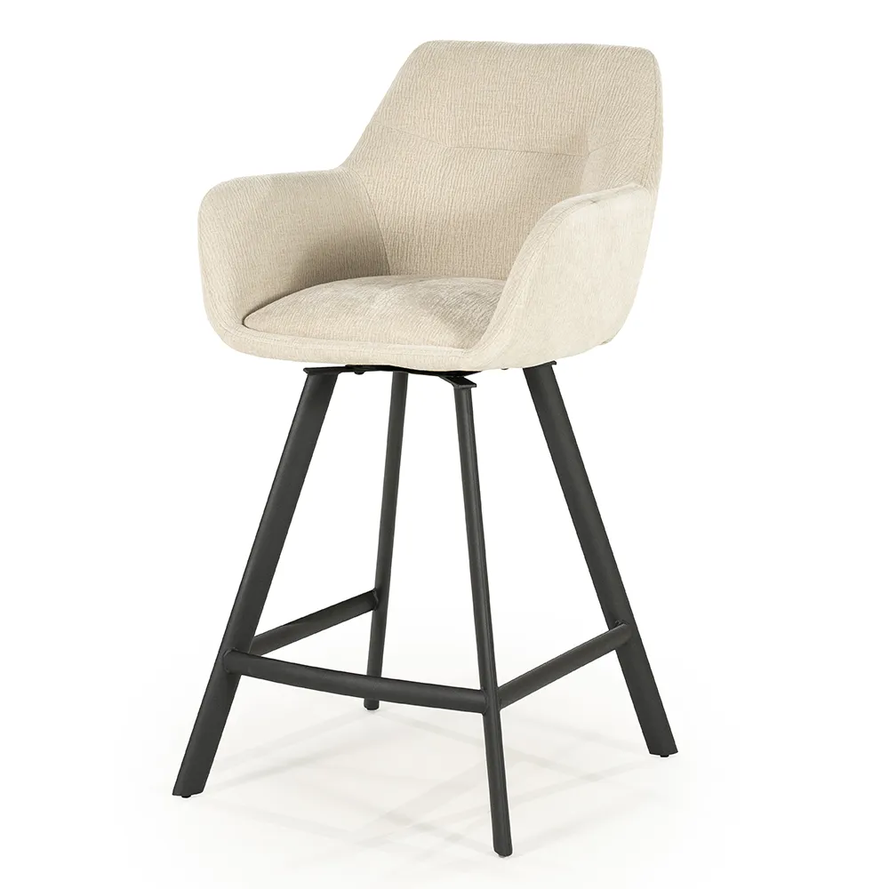 Bliss barstol med armlener - beige