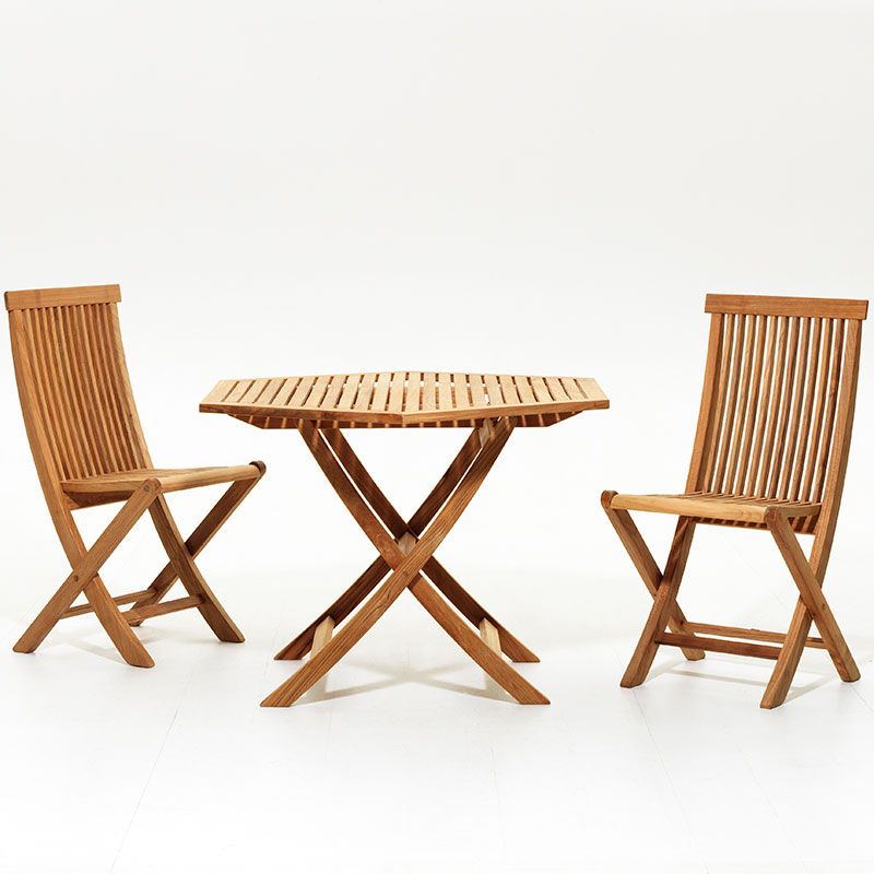 Viken spisebord 110 cm teak Skargaarden