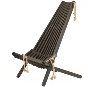 EcoChair Hvilestol Furu svartoljet 
