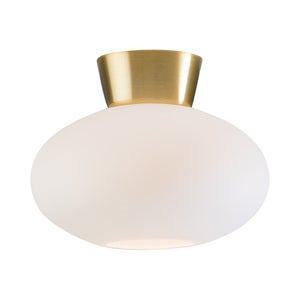 Bullo Ceiling D270 Messing/Opal glass