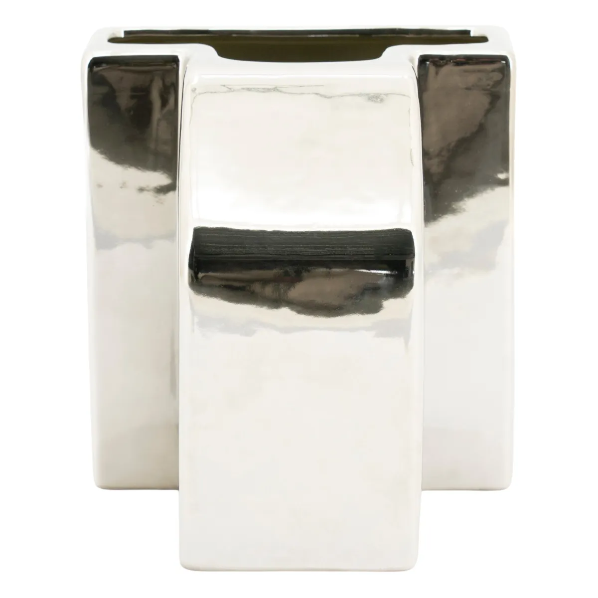 Silv 1 Vase 24x22x26 cm Leirtøy Sølv