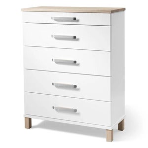 Nadja Kommode H93 B70 Hvitlakkert/Hvitoljet eik