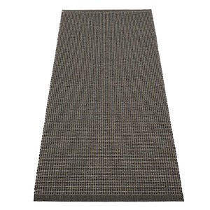Emm teppe 70x180 cm Black/Linen Metallic