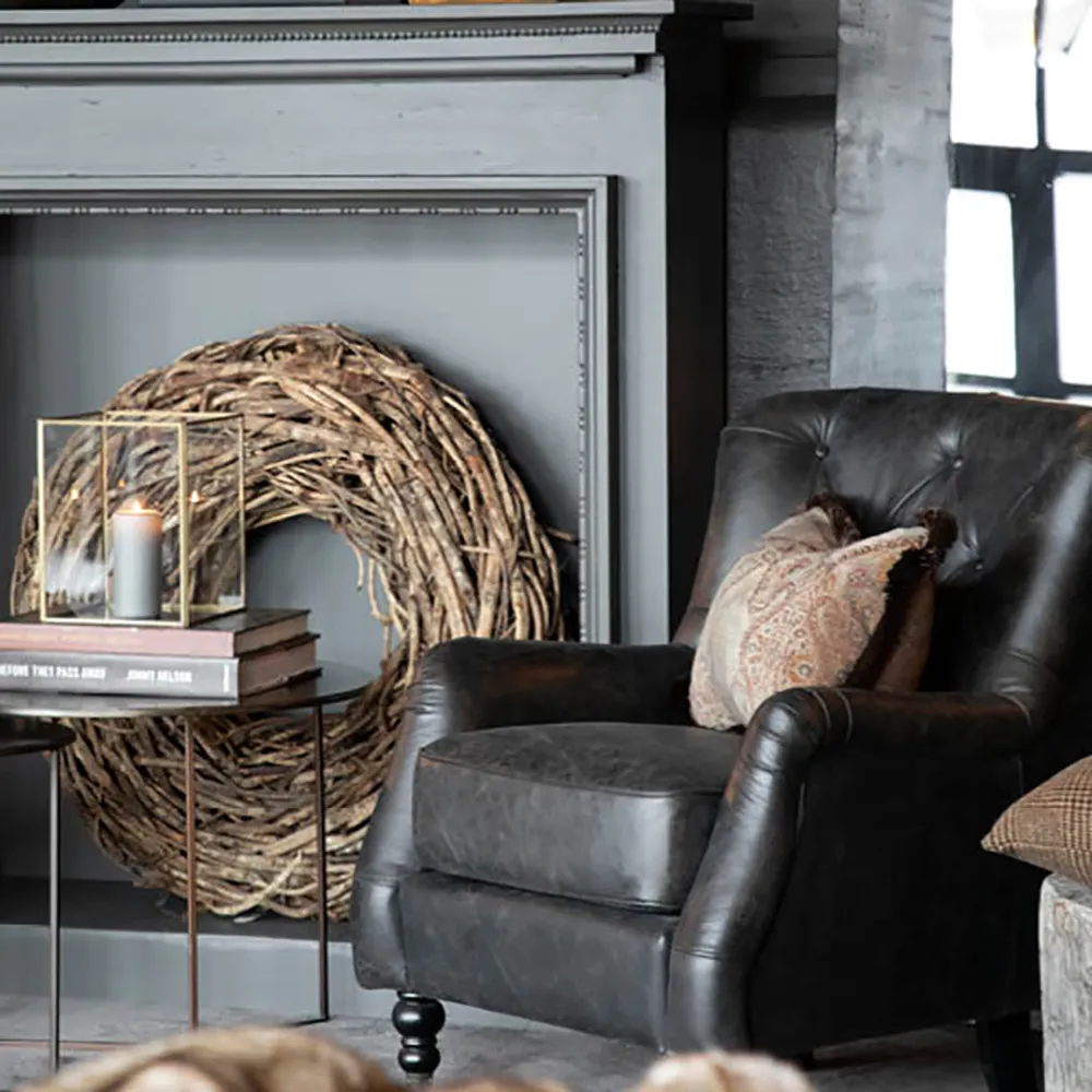 Wreath veggdekorasjon