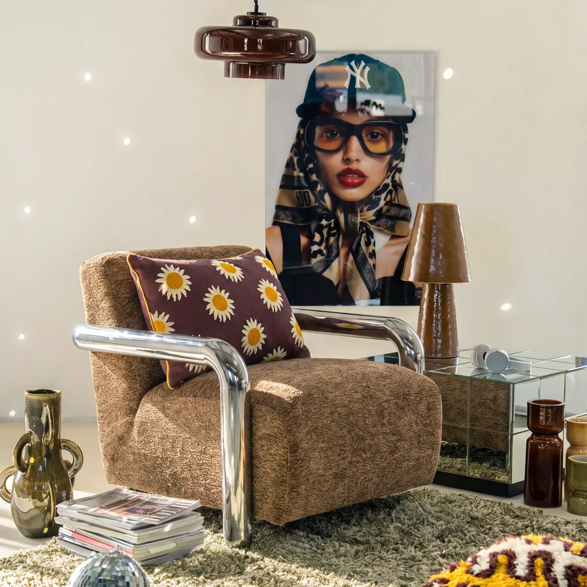 Lenestol Chromette Taupe