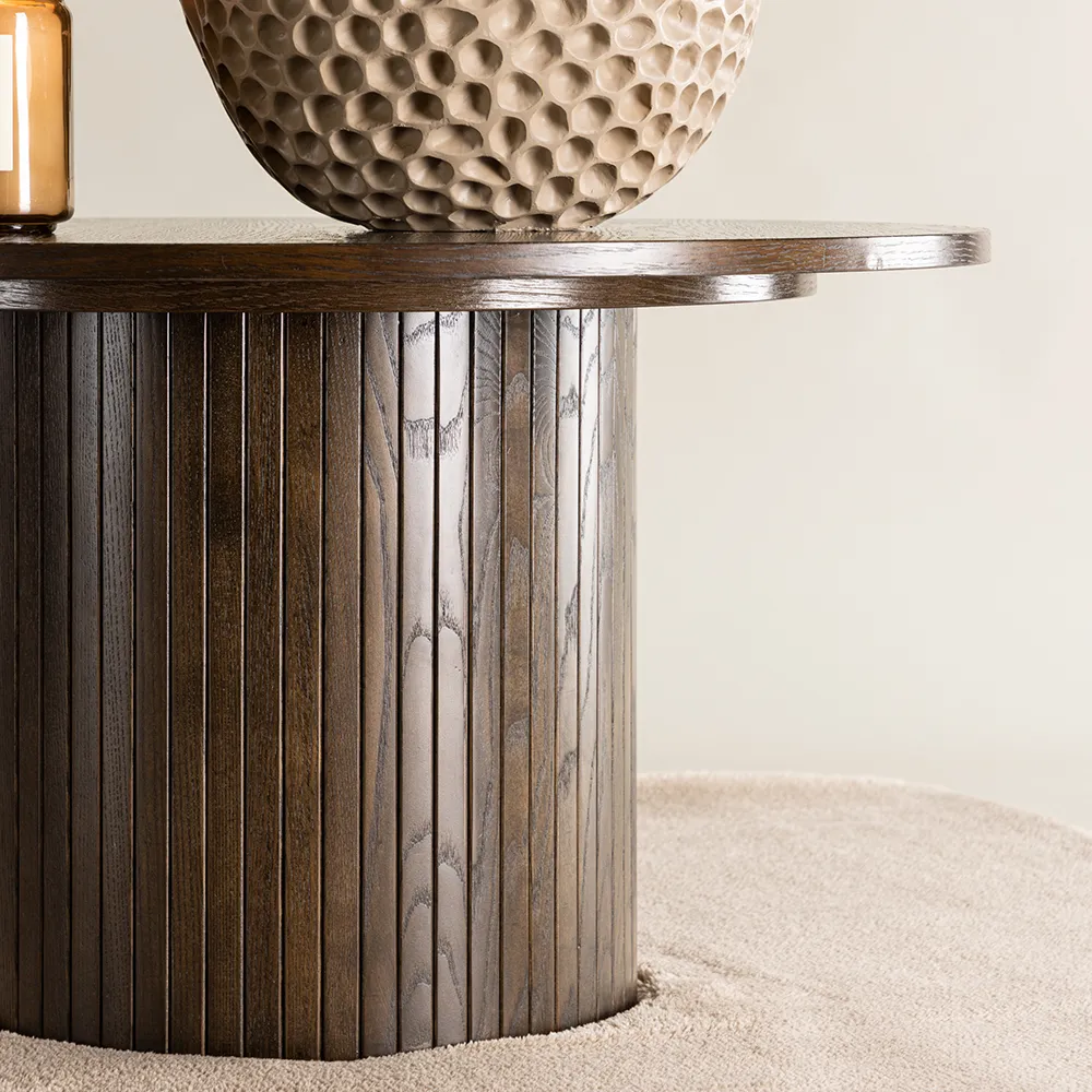 Bianca salongbord Ø80 Mocca 