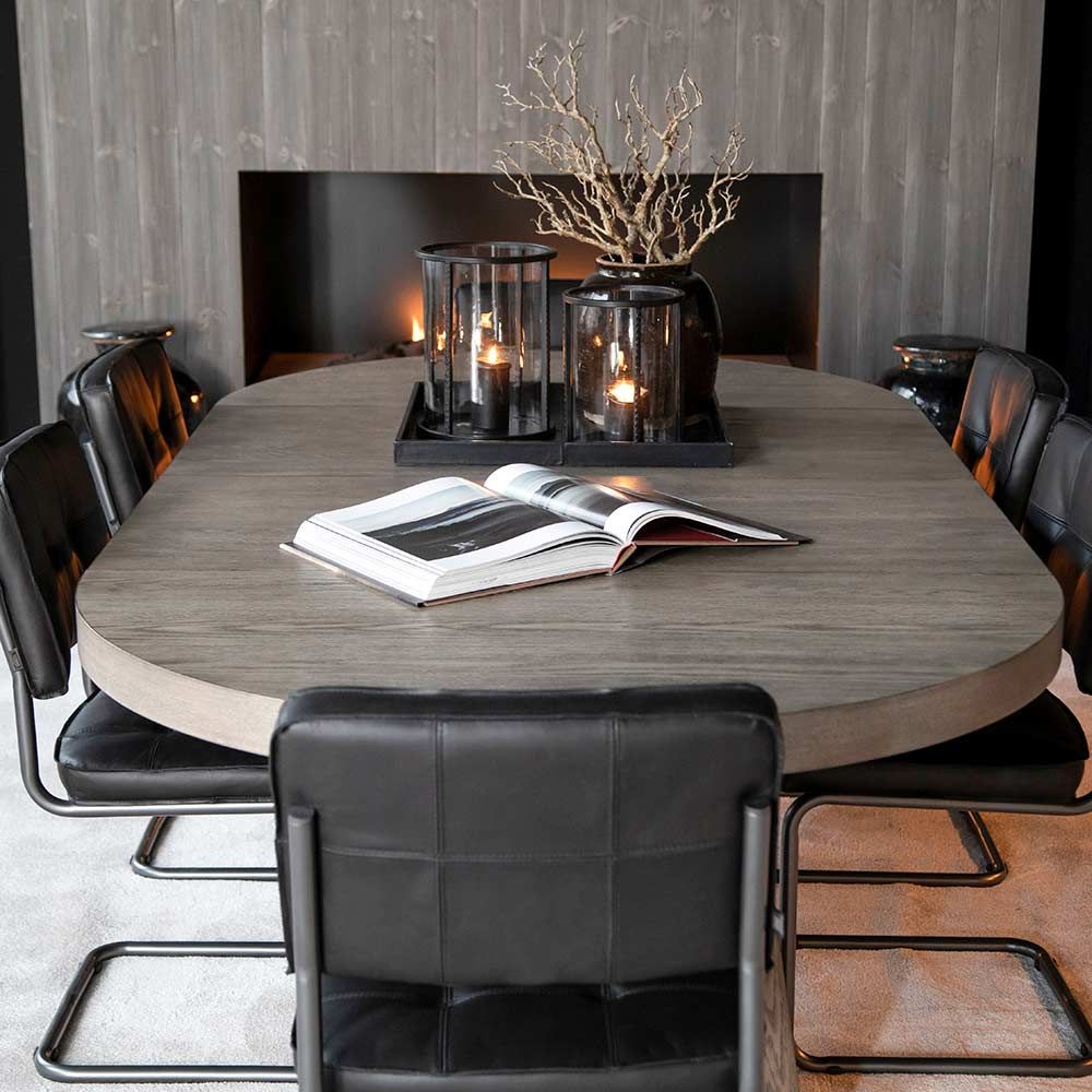 Carlos spisestol Black Artwood