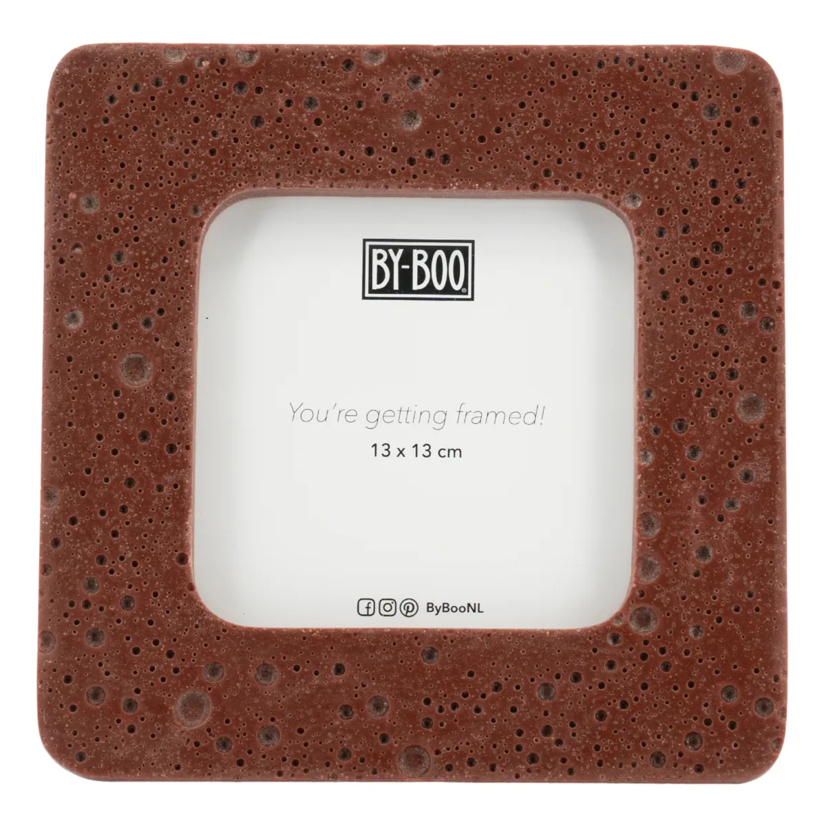 Shin 2 Bilderamme 19,5x1x19,5 cm Harpiks Rød