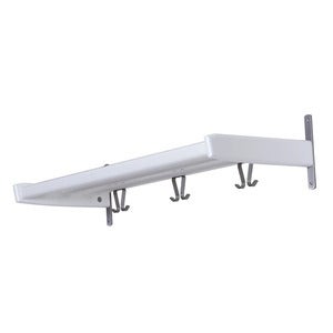 Meja Hattehylle 90 cm Hvitlakkert bjørk