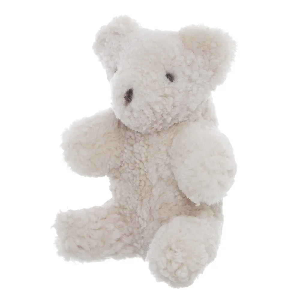 Curly Teddy 30x26x11 cm Pearl