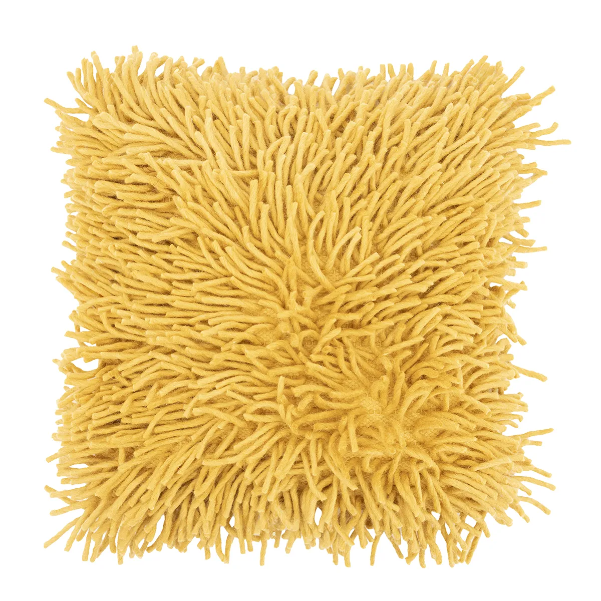 By-Boo, Pyntepute i bomull Moppy Mustard 50x50 cm