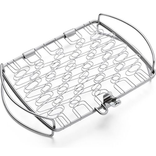 Grillkurv/Grillrist stor til fisk stål Weber