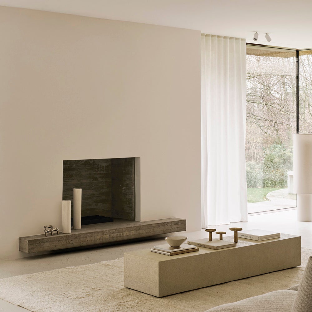 Elements gulvhylle/benk - off-white 180x45x30 cm