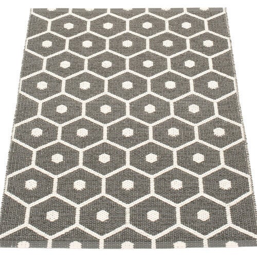 Honey matte 70x100 cm charcoal / vanilla 