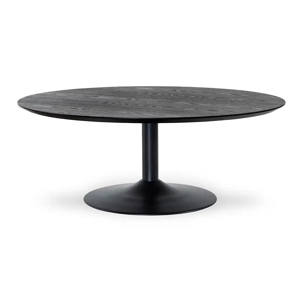 Miles Salongbord Trompetfot 110 cm svartbeiset asketre