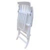Lobby Deck Chair Hvit inkl. brett og regntrekk