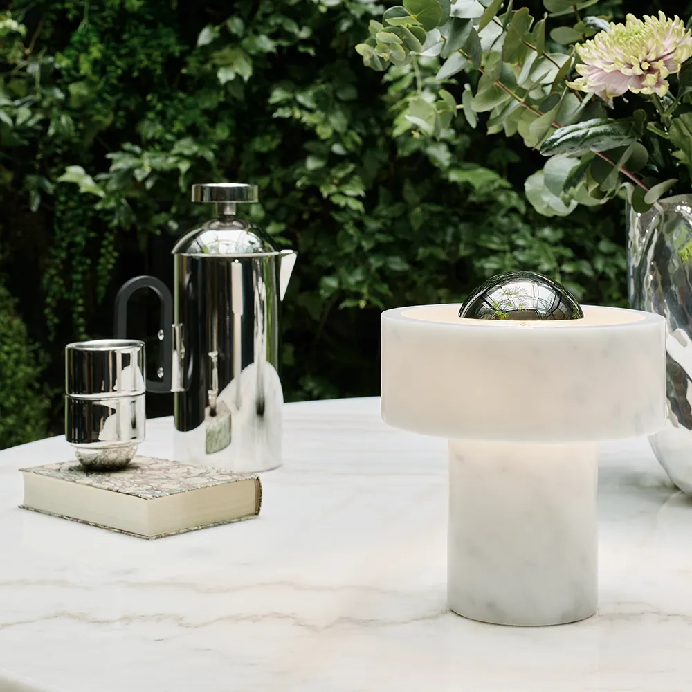 Stone Portable Silver LED