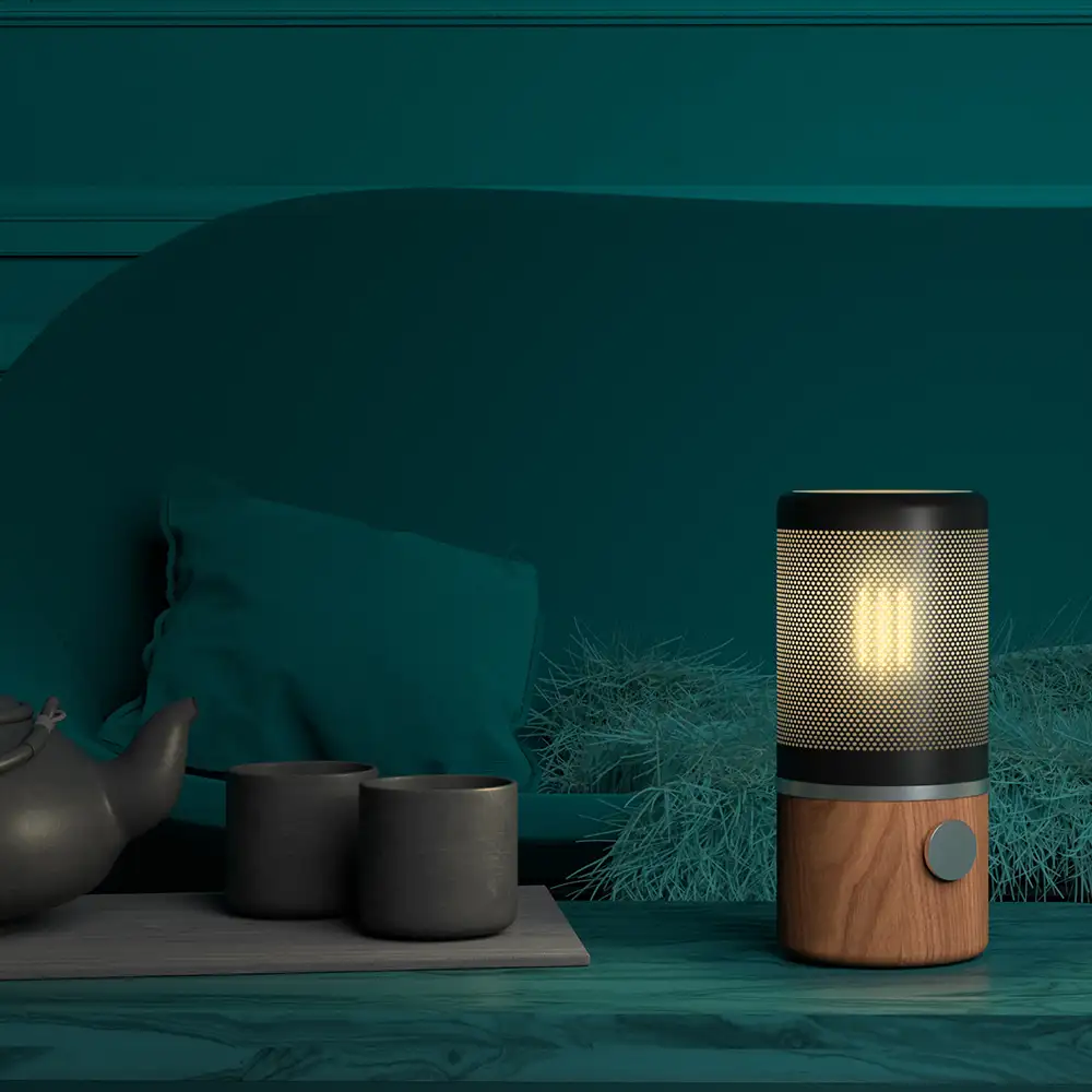 Jazz bordlampe Blå E27