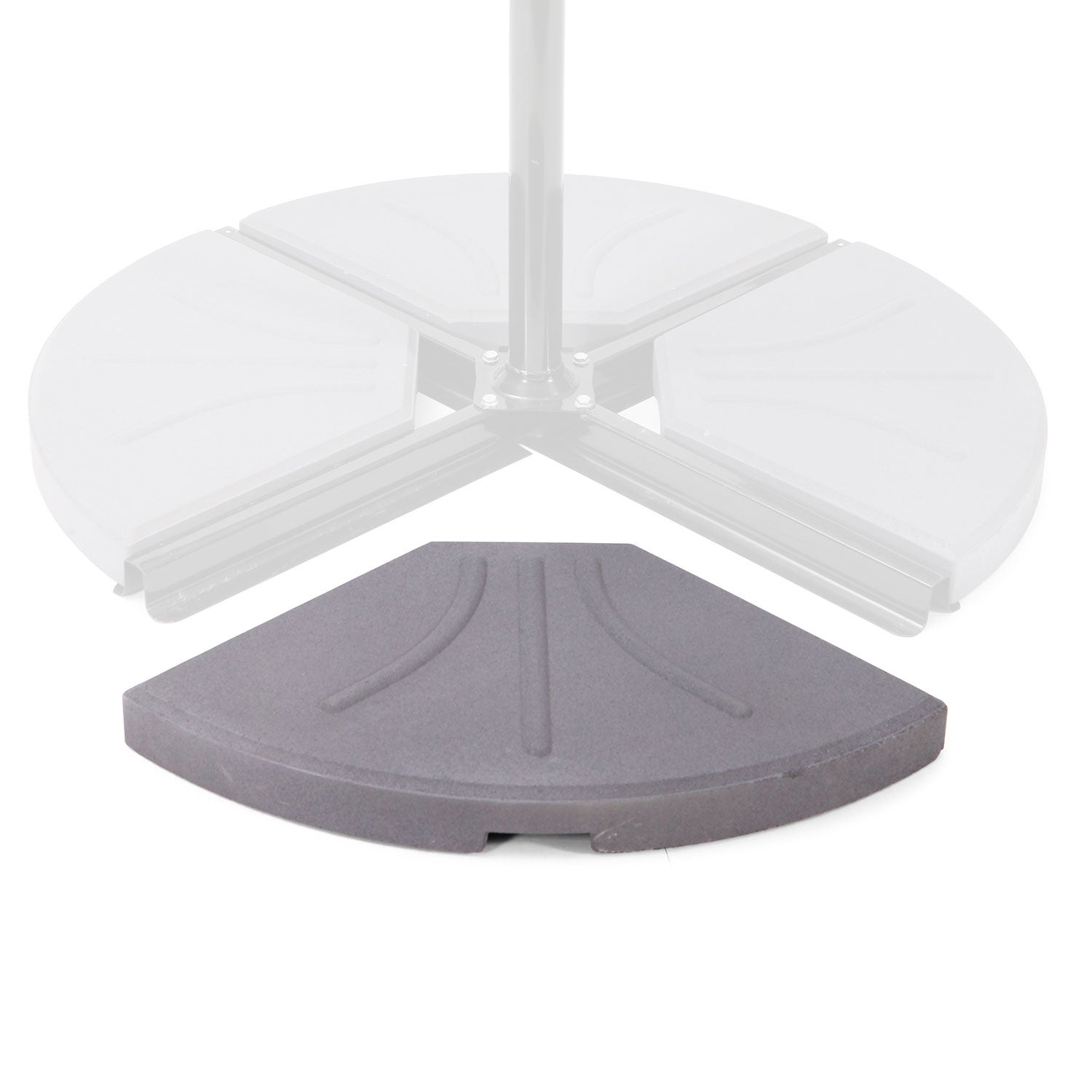 Sidewinder-plate av betong