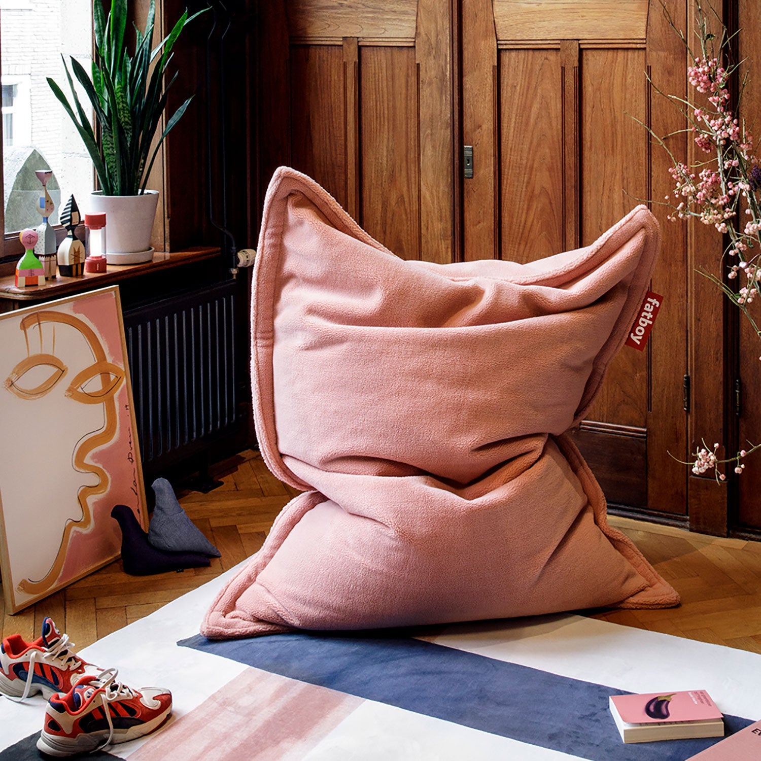 Original slim teddy Sekkestol latte