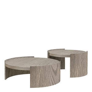 OAKLAND salongbord Ø100 Antikk grå