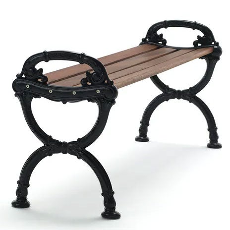 Benk Byarum / g:svart / v:oljet mah. Byarums Bruk