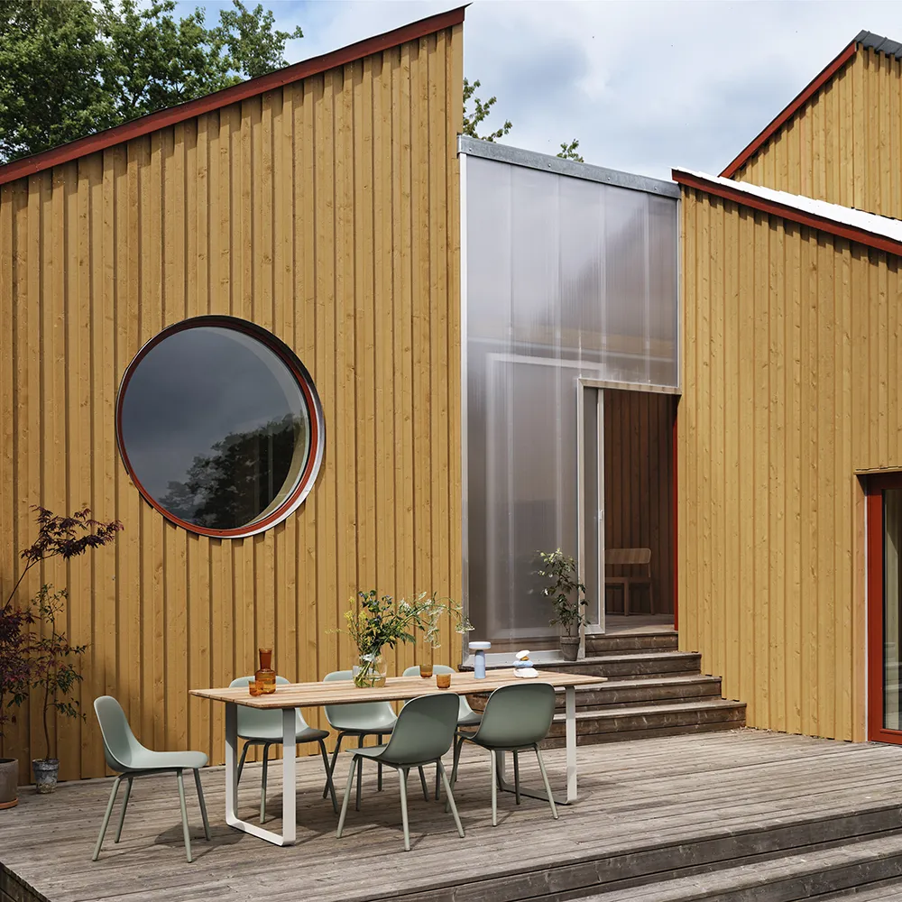 70/70 Spisebord 225x90 cm Sapele Mahogany/Grey