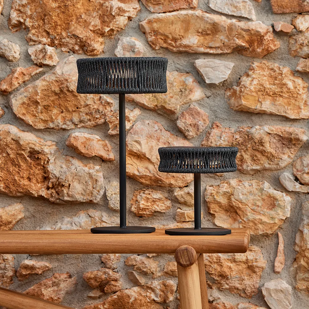 Illusion bordlampe liten Lava Grey