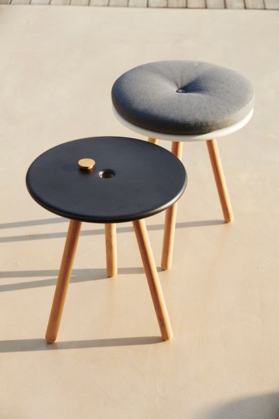 Area Sidebord/skammel lava grå 