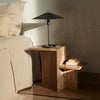 Distinct Side Table - Dark Brown Travertine