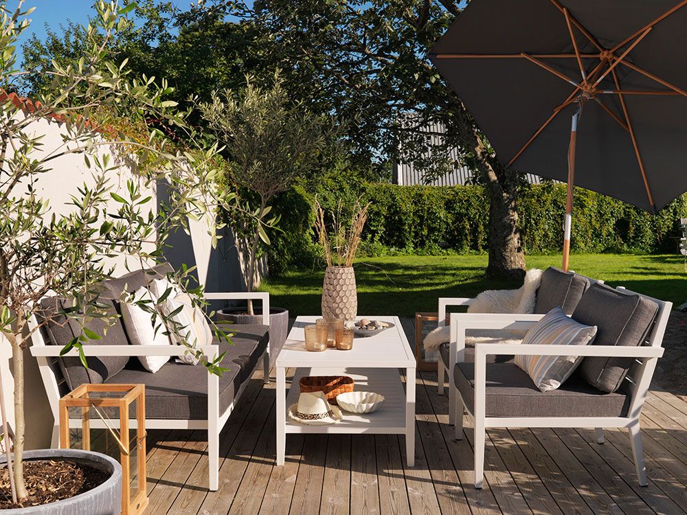 Chelles salongbord 65 X 143 cm hvit Brafab