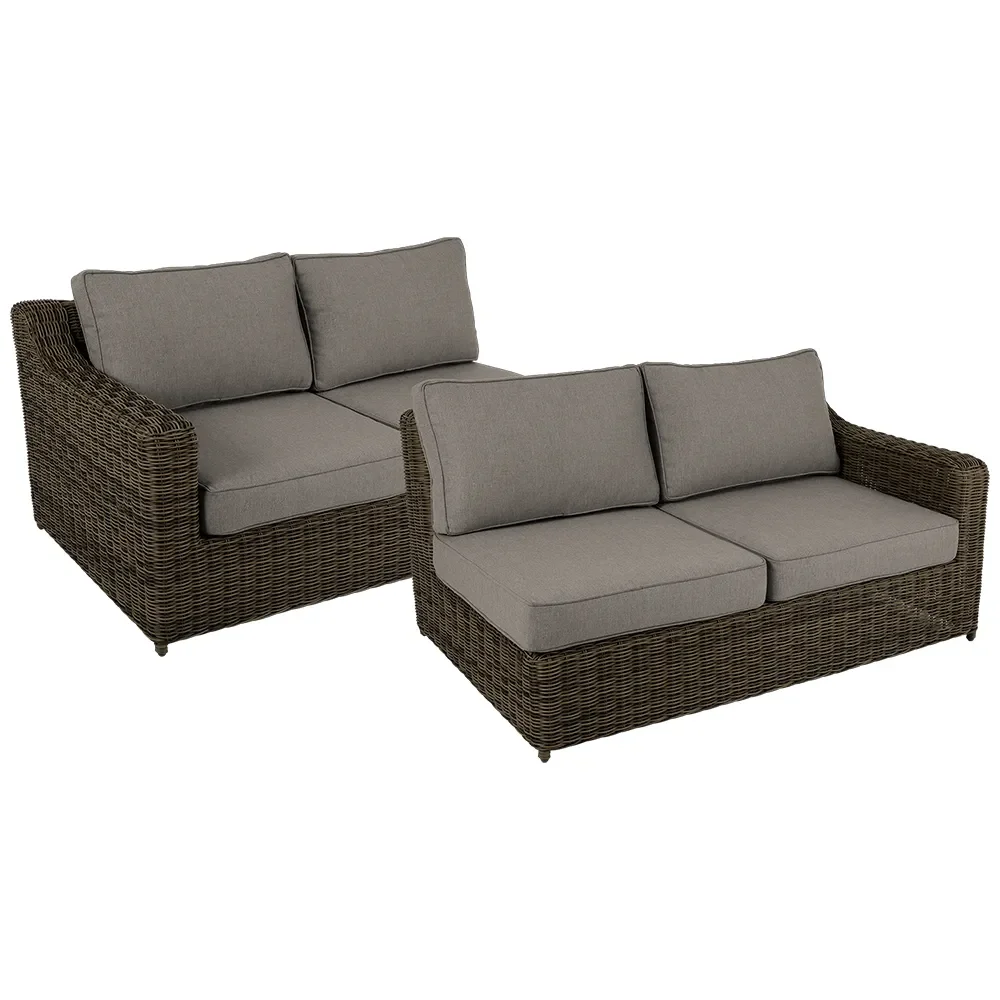 Glendon endestykker, 2-pakning  Dark brown / Soft moose