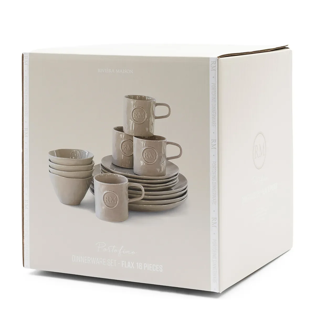 Serviseset Portofino 16 deler Flax