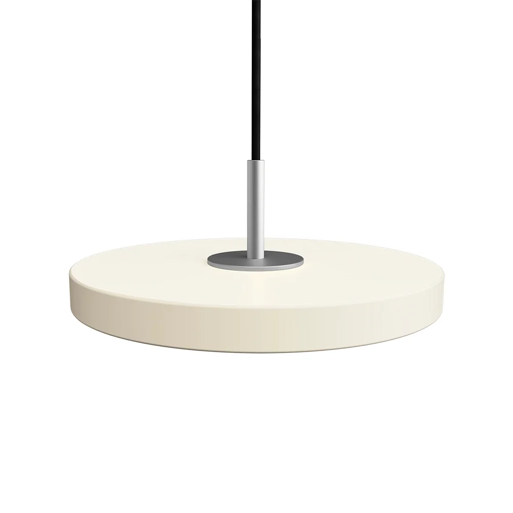 Asteria Micro Taklampe Ø15 cm Pearl White/Stål