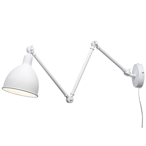 Bazar vegglampe l61,5-122 cm hvit