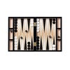 Backgammon Lakkert Black