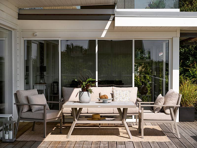 Samvaro 3-seter sofa hvit/grå Brafab