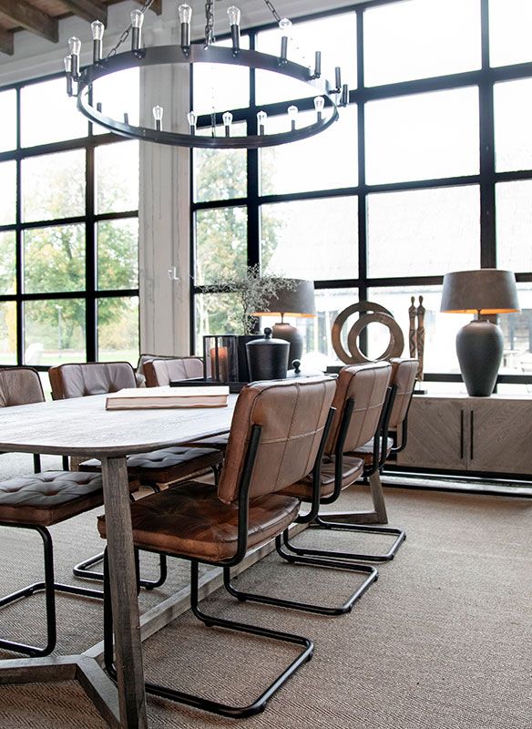 Carlos spisestol Light Brown Artwood