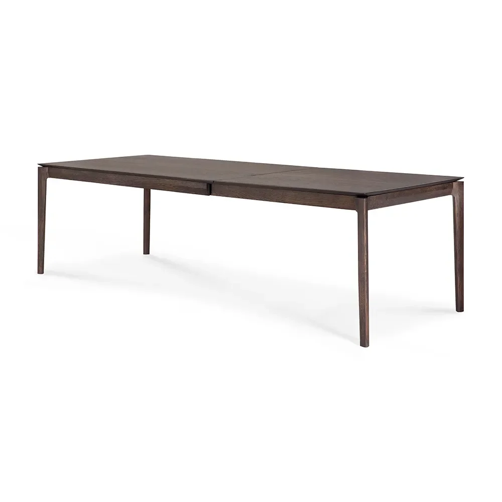 Bok Spisebord 100x180-280 cm Brunlakkert eik