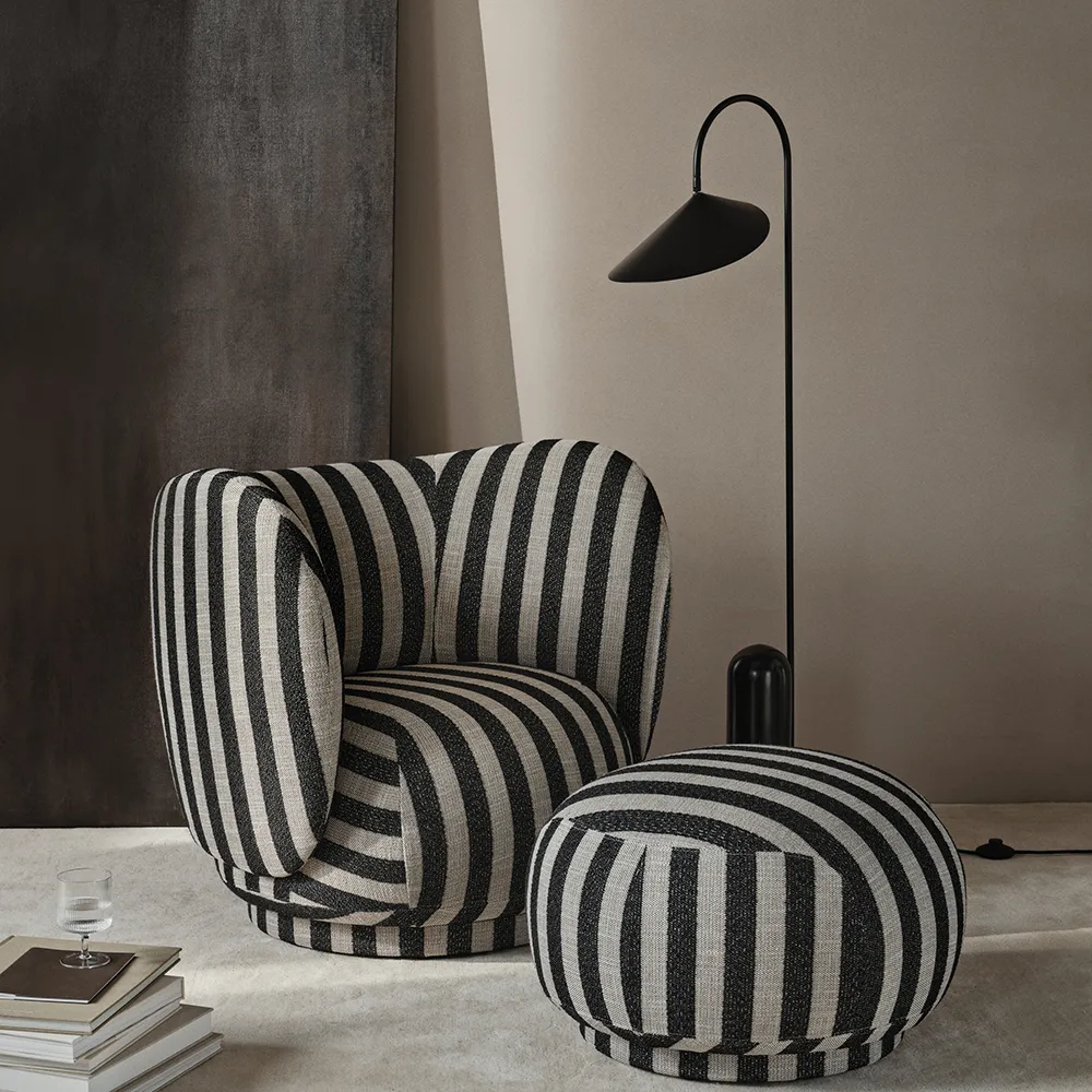 Rico Lounge Lenestol Louisiana - Sand/Black