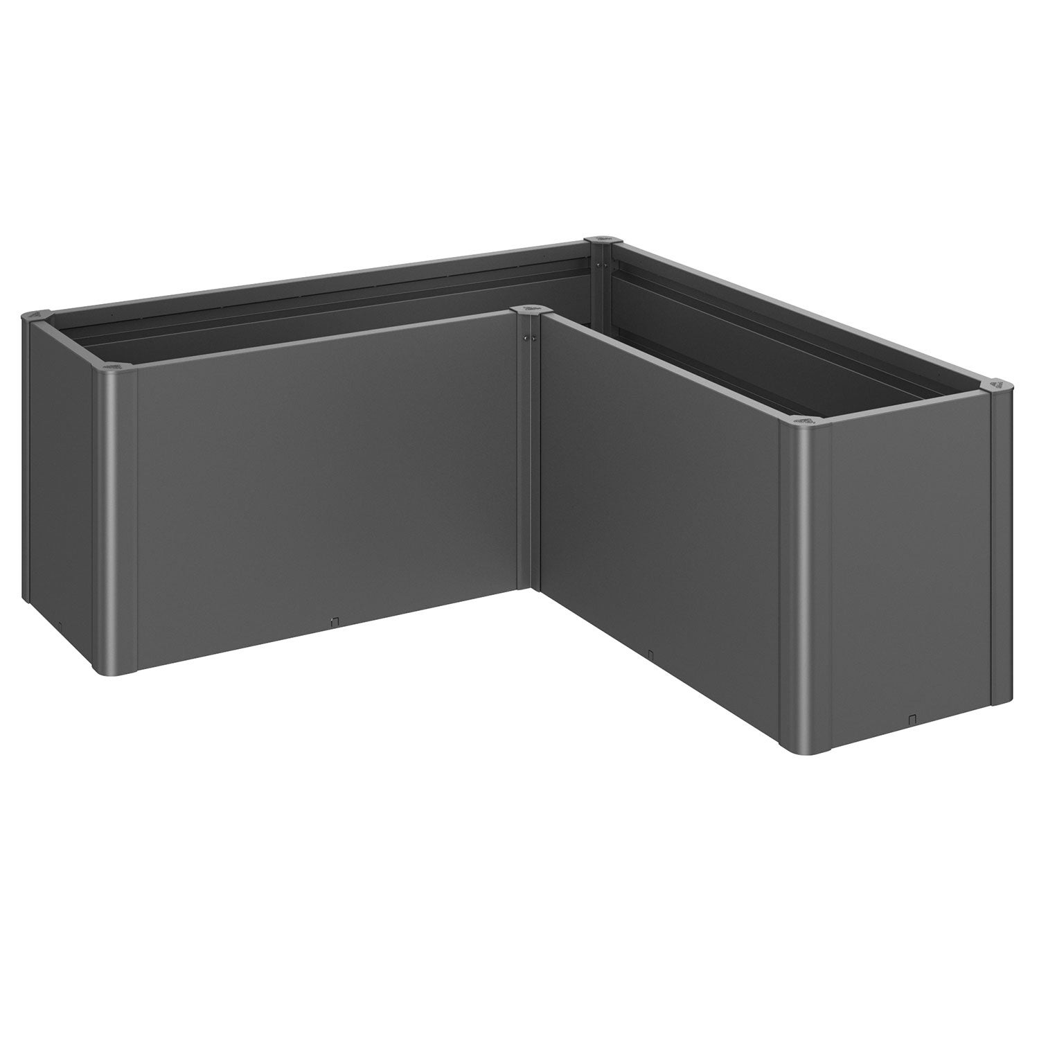 Belvedere plantebed midi størrelse l150 metallic mørkegrå Biohort