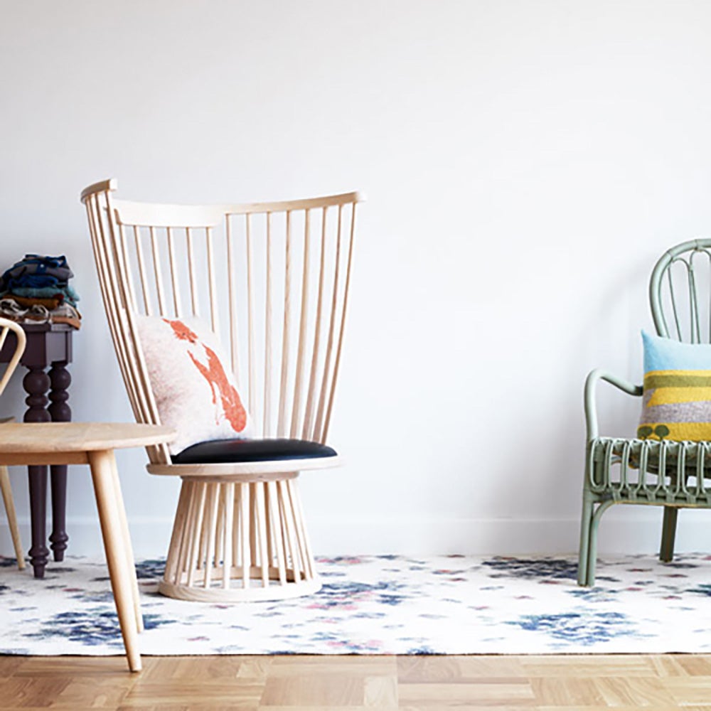 Fan Lounge stol Natural