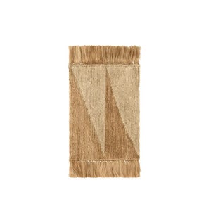 Studie teppe 50 x 70 cm - Naturfarget/Off-white